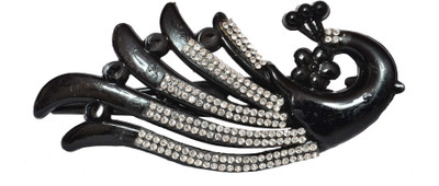 Generic peacock style hair clutcher Hair Accessory Set(Black)