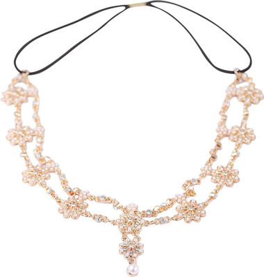 FemNmas Bridal Head Band Head Band(Gold)