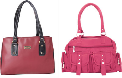 Lady bar Shoulder Bag(Maroon)