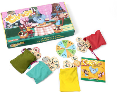LogicRoots Educational toys for kids SAY CHEESE CAF Multiplication Math Board Game 7 years and up Birthday return gift for kids(Yellow)
LogicRoots Educational toys for kids SAY CHEESE CAF Multiplication Math Board Game 7 years and up Birthday return gift for kids(Yellow)