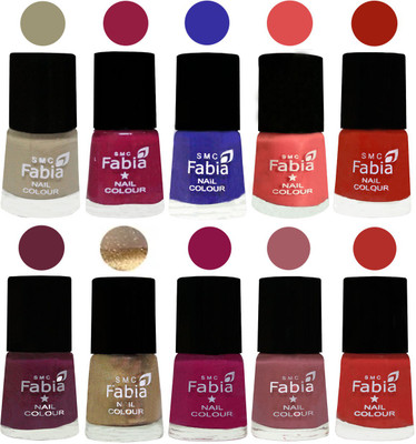 FABIA 6ml Matte Multi Color Nail Polish / Long Lasting / Nail Art Matte Nail Polish18 Tan-Cherry Blossom-Shock Blue-Salmon-Shock Orange Red-Mulberry-Gold-Raspberry-Lip-Candy Orange(Pack of 10)
FABIA 6ml Matte Multi Color Nail Polish / Long Lasting / Nail Art Matte Nail Polish18 Tan-Cherry Blossom-Shock Blue-Salmon-Shock Orange Red-Mulberry-Gold-Raspberry-Lip-Candy Orange(Pack of 10)