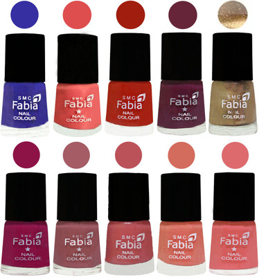 FABIA 6ml Matte Multi Color Nail Polish / Long Lasting / Nail Art Matte Nail Polish90 Shock Blue-Salmon-Shock Orange Red-Mulberry-Gold-Raspberry-Lip-Bazooka Joe-Light Peach-Baby Pink(Pack of 10)
FABIA 6ml Matte Multi Color Nail Polish / Long Lasting / Nail Art Matte Nail Polish90 Shock Blue-Salmon-Shock Orange Red-Mulberry-Gold-Raspberry-Lip-Bazooka Joe-Light Peach-Baby Pink(Pack of 10)