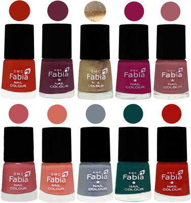 FABIA 6ml Matte Multi Color Nail Polish / Long Lasting / Nail Art Matte Nail Polish175 Shock Orange Red-Mulberry-Gold-Raspberry-Lip-Bazooka Joe-Light Peach-Wild Gray Yonder-Dark Green-Reddish Red(Pack of 10)
FABIA 6ml Matte Multi Color Nail Polish / Long Lasting / Nail Art Matte Nail Polish175 Shock Orange Red-Mulberry-Gold-Raspberry-Lip-Bazooka Joe-Light Peach-Wild Gray Yonder-Dark Green-Reddish Red(Pack of 10)