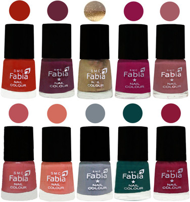 FABIA 6ml Matte Multi Color Nail Polish / Long Lasting / Nail Art Matte Nail Polish173 Shock Orange Red-Mulberry-Gold-Raspberry-Lip-Bazooka Joe-Light Peach-Wild Gray Yonder-Dark Green-Pure Wine(Pack of 10)
FABIA 6ml Matte Multi Color Nail Polish / Long Lasting / Nail Art Matte Nail Polish173 Shock Orange Red-Mulberry-Gold-Raspberry-Lip-Bazooka Joe-Light Peach-Wild Gray Yonder-Dark Green-Pure Wine(Pack of 10)