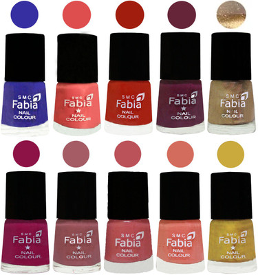 FABIA 6ml Matte Multi Color Nail Polish / Long Lasting / Nail Art Matte Nail Polish109 Shock Blue-Salmon-Shock Orange Red-Mulberry-Gold-Raspberry-Lip-Bazooka Joe-Light Peach-Mattis gold(Pack of 10)
FABIA 6ml Matte Multi Color Nail Polish / Long Lasting / Nail Art Matte Nail Polish109 Shock Blue-Salmon-Shock Orange Red-Mulberry-Gold-Raspberry-Lip-Bazooka Joe-Light Peach-Mattis gold(Pack of 10)