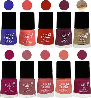 FABIA 6ml Matte Multi Color Nail Polish / Long Lasting / Nail Art Matte Nail Polish94 Shock Blue-Salmon-Shock Orange Red-Mulberry-Gold-Raspberry-Lip-Bazooka Joe-Light Peach-Dark Magenta(Pack of 10)
FABIA 6ml Matte Multi Color Nail Polish / Long Lasting / Nail Art Matte Nail Polish94 Shock Blue-Salmon-Shock Orange Red-Mulberry-Gold-Raspberry-Lip-Bazooka Joe-Light Peach-Dark Magenta(Pack of 10)