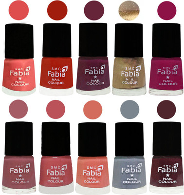 FABIA 6ml Matte Multi Color Nail Polish / Long Lasting / Nail Art Matte Nail Polish122 Salmon-Shock Orange Red-Mulberry-Gold-Raspberry-Lip-Bazooka Joe-Light Peach-Wild Gray Yonder-Wine(Pack of 10)
FABIA 6ml Matte Multi Color Nail Polish / Long Lasting / Nail Art Matte Nail Polish122 Salmon-Shock Orange Red-Mulberry-Gold-Raspberry-Lip-Bazooka Joe-Light Peach-Wild Gray Yonder-Wine(Pack of 10)
