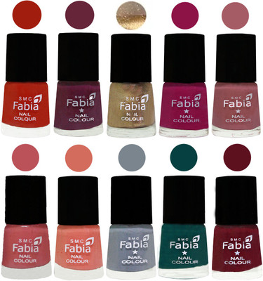 FABIA 6ml Matte Multi Color Nail Polish / Long Lasting / Nail Art Matte Nail Polish171 Shock Orange Red-Mulberry-Gold-Raspberry-Lip-Bazooka Joe-Light Peach-Wild Gray Yonder-Dark Green-Maroon(Pack of 10)
FABIA 6ml Matte Multi Color Nail Polish / Long Lasting / Nail Art Matte Nail Polish171 Shock Orange Red-Mulberry-Gold-Raspberry-Lip-Bazooka Joe-Light Peach-Wild Gray Yonder-Dark Green-Maroon(Pack of 10)
