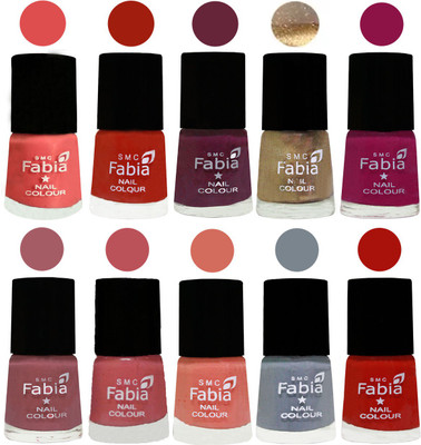FABIA 6ml Matte Multi Color Nail Polish / Long Lasting / Nail Art Matte Nail Polish140 Salmon-Shock Orange Red-Mulberry-Gold-Raspberry-Lip-Bazooka Joe-Light Peach-Wild Gray Yonder-Reddish Red(Pack of 10)
FABIA 6ml Matte Multi Color Nail Polish / Long Lasting / Nail Art Matte Nail Polish140 Salmon-Shock Orange Red-Mulberry-Gold-Raspberry-Lip-Bazooka Joe-Light Peach-Wild Gray Yonder-Reddish Red(Pack of 10)