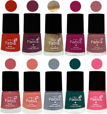 FABIA 6ml Matte Multi Color Nail Polish / Long Lasting / Nail Art Matte Nail Polish179 Shock Orange Red-Mulberry-Gold-Raspberry-Lip-Bazooka Joe-Light Peach-Wild Gray Yonder-Dark Green-Shock Pink Light(Pack of 10)
FABIA 6ml Matte Multi Color Nail Polish / Long Lasting / Nail Art Matte Nail Polish179 Shock Orange Red-Mulberry-Gold-Raspberry-Lip-Bazooka Joe-Light Peach-Wild Gray Yonder-Dark Green-Shock Pink Light(Pack of 10)