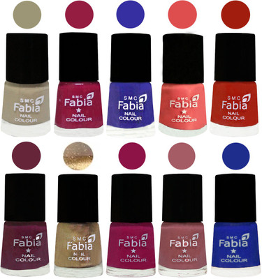 FABIA 6ml Matte Multi Color Nail Polish / Long Lasting / Nail Art Matte Nail Polish36 Tan-Cherry Blossom-Shock Blue-Salmon-Shock Orange Red-Mulberry-Gold-Raspberry-Lip-Shock Blue Dark(Pack of 10)
FABIA 6ml Matte Multi Color Nail Polish / Long Lasting / Nail Art Matte Nail Polish36 Tan-Cherry Blossom-Shock Blue-Salmon-Shock Orange Red-Mulberry-Gold-Raspberry-Lip-Shock Blue Dark(Pack of 10)