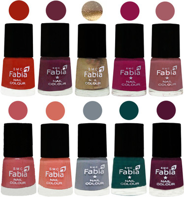 FABIA 6ml Matte Multi Color Nail Polish / Long Lasting / Nail Art Matte Nail Polish155 Shock Orange Red-Mulberry-Gold-Raspberry-Lip-Bazooka Joe-Light Peach-Wild Gray Yonder-Dark Green-Boysenberry(Pack of 10)
FABIA 6ml Matte Multi Color Nail Polish / Long Lasting / Nail Art Matte Nail Polish155 Shock Orange Red-Mulberry-Gold-Raspberry-Lip-Bazooka Joe-Light Peach-Wild Gray Yonder-Dark Green-Boysenberry(Pack of 10)