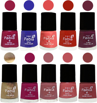 FABIA 6ml Matte Multi Color Nail Polish / Long Lasting / Nail Art Matte Nail Polish64 Cherry Blossom-Shock Blue-Salmon-Shock Orange Red-Mulberry-Gold-Raspberry-Lip-Bazooka Joe-Dark Nude(Pack of 10)
FABIA 6ml Matte Multi Color Nail Polish / Long Lasting / Nail Art Matte Nail Polish64 Cherry Blossom-Shock Blue-Salmon-Shock Orange Red-Mulberry-Gold-Raspberry-Lip-Bazooka Joe-Dark Nude(Pack of 10)