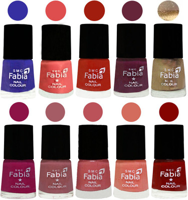 FABIA 6ml Matte Multi Color Nail Polish / Long Lasting / Nail Art Matte Nail Polish91 Shock Blue-Salmon-Shock Orange Red-Mulberry-Gold-Raspberry-Lip-Bazooka Joe-Light Peach-Bold Red(Pack of 10)
FABIA 6ml Matte Multi Color Nail Polish / Long Lasting / Nail Art Matte Nail Polish91 Shock Blue-Salmon-Shock Orange Red-Mulberry-Gold-Raspberry-Lip-Bazooka Joe-Light Peach-Bold Red(Pack of 10)