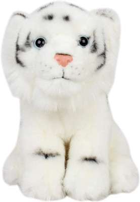 Hamleys Baby White Tiger Animal Plush Soft Toy - 17 cm(White)