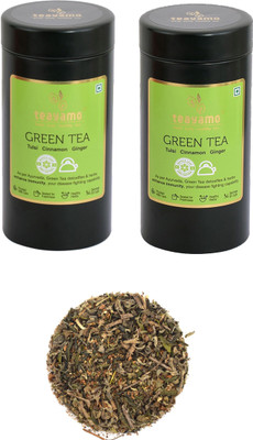 Teayamo Be Strong Green Tea Combo Tulsi, Cinnamon, Ginger Green Tea(200 g, Drum)
