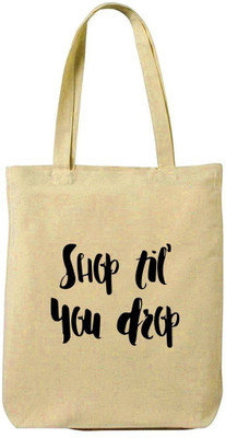 Hamee Shop Till You Drop Multipurpose Bag(White, 15 L)