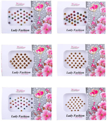 Lady fashion Fancy Bindi Bridal,Kitty party, Love All Type Use Multicolor Bindis(Nug Border Type Bindi)
Lady fashion Fancy Bindi Bridal,Kitty party, Love All Type Use Multicolor Bindis(Nug Border Type Bindi)