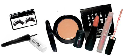 fancify Eyelashes &Huda Beauty 2in1 Lipstick & Lipgloss In a packet&Mac Black Eyeliner Liquid&Bobbi Brown Concealer(Set of 5)
fancify Eyelashes &Huda Beauty 2in1 Lipstick & Lipgloss In a packet&Mac Black Eyeliner Liquid&Bobbi Brown Concealer(Set of 5)