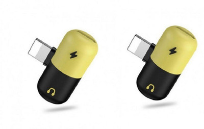 OLECTRA Set of 2 Prime Series 2-in-1 Lightning 8 pin to AUX AUDIO Headphone PORT + Charging Port Splitter Headphone USB Adapter Headphone Adapter(7 / 7 Plus/ 8 / 8 Plus/ X, Multicolor)
OLECTRA Set of 2 Prime Series 2-in-1 Lightning 8 pin to AUX AUDIO Headphone PORT + Charging Port Splitter Headphone USB Adapter Headphone Adapter(7 / 7 Plus/ 8 / 8 Plus/ X, Multicolor)