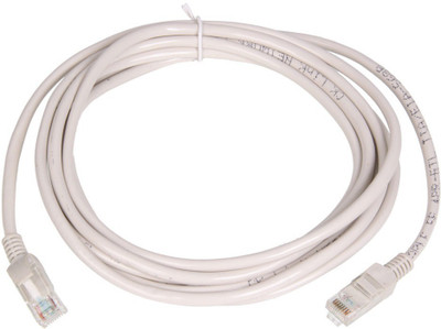 TEQGO CONNECTOR High Speed 3 MTR LAN Cable(Compatible with Computers, Laptops, Off White)