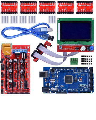 SunRobotics Arduino Kit With Mega2560,Ramps1.4 Shield, A4988 and 128 x 64 Smart LCD Electronic Components Electronic Hobby Kit
SunRobotics Arduino Kit With Mega2560,Ramps1.4 Shield, A4988 and 128 x 64 Smart LCD Electronic Components Electronic Hobby Kit
