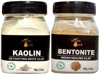 NatureSack Skin Detox Clays Combo (Pack of 2) Kaolin Clay 100g + Bentonite Clay 100g. For Face Masks, Acne, Blackheads, Pigmentation, Skin Repair, Vitalizing & Renewal Of Skin(200 g)
NatureSack Skin Detox Clays Combo (Pack of 2) Kaolin Clay 100g + Bentonite Clay 100g. For Face Masks, Acne, Blackheads, Pigmentation, Skin Repair, Vitalizing & Renewal Of Skin(200 g)