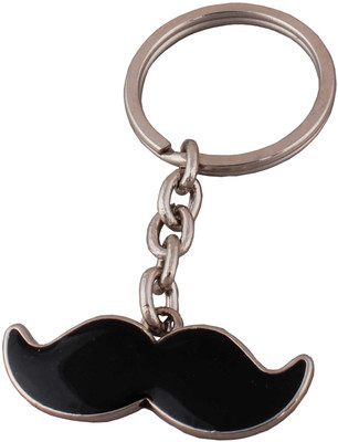 FASTIDIOUS Mini Metallic Mustache Key Chain
