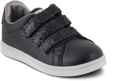 KITTENS Boys Velcro Sneakers(Black