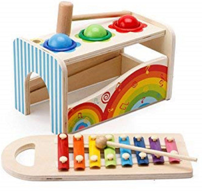 Baby Tintin Wooden Pond & Tap Bench with Slide Out Wooden Xylophone Toy for Kids(Multicolor)
Baby Tintin Wooden Pond & Tap Bench with Slide Out Wooden Xylophone Toy for Kids(Multicolor)