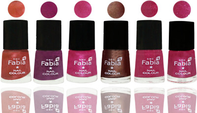 FABIA 6pcs (6ml each) Glossy Shine Nail Polish Premium Collection for Wedding, Party, Collage Girls 216 Dark Peach-Shock Pink-Pink-Light Coffee-Magenta-Light Magenta(Pack of 6)
FABIA 6pcs (6ml each) Glossy Shine Nail Polish Premium Collection for Wedding, Party, Collage Girls 216 Dark Peach-Shock Pink-Pink-Light Coffee-Magenta-Light Magenta(Pack of 6)