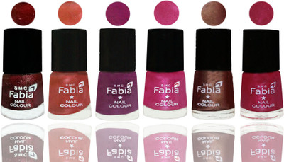 FABIA 6pcs (6ml each) Glossy Shine Nail Polish Premium Collection for Wedding, Party, Collage Girls 182 Brick Red-Dark Peach-Shock Pink-Pink-Light Coffee-Cherry Pink(Pack of 6)
FABIA 6pcs (6ml each) Glossy Shine Nail Polish Premium Collection for Wedding, Party, Collage Girls 182 Brick Red-Dark Peach-Shock Pink-Pink-Light Coffee-Cherry Pink(Pack of 6)