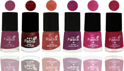 FABIA 6pcs (6ml each) Glossy Shine Nail Polish Premium Collection for Wedding, Party, Collage Girls 133 Dark Cherry Blossom-Brick Red-Dark Peach-Shock Pink-Pink-Cherry Pink(Pack of 6)
FABIA 6pcs (6ml each) Glossy Shine Nail Polish Premium Collection for Wedding, Party, Collage Girls 133 Dark Cherry Blossom-Brick Red-Dark Peach-Shock Pink-Pink-Cherry Pink(Pack of 6)