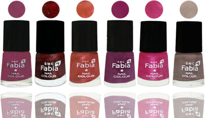 FABIA 6pcs (6ml each) Glossy Shine Nail Polish Premium Collection for Wedding, Party, Collage Girls 115 Dark Cherry Blossom-Brick Red-Dark Peach-Shock Pink-Pink-Light Beige(Pack of 6)
FABIA 6pcs (6ml each) Glossy Shine Nail Polish Premium Collection for Wedding, Party, Collage Girls 115 Dark Cherry Blossom-Brick Red-Dark Peach-Shock Pink-Pink-Light Beige(Pack of 6)
