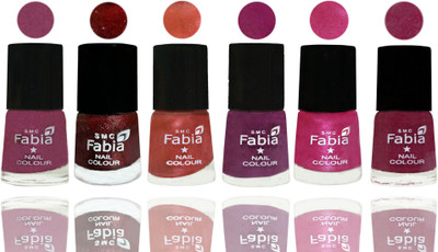 FABIA 6pcs (6ml each) Glossy Shine Nail Polish Premium Collection for Wedding, Party, Collage Girls 136 Dark Cherry Blossom-Brick Red-Dark Peach-Shock Pink-Pink-Rose Pink(Pack of 6)
FABIA 6pcs (6ml each) Glossy Shine Nail Polish Premium Collection for Wedding, Party, Collage Girls 136 Dark Cherry Blossom-Brick Red-Dark Peach-Shock Pink-Pink-Rose Pink(Pack of 6)