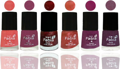 FABIA 6pcs (6ml each) Glossy Shine Nail Polish Premium Collection for Wedding, Party, Collage Girls 61 Light Peach-Dark Cherry Blossom-Brick Red-Dark Peach-Shock Pink-Light Jam(Pack of 6)
FABIA 6pcs (6ml each) Glossy Shine Nail Polish Premium Collection for Wedding, Party, Collage Girls 61 Light Peach-Dark Cherry Blossom-Brick Red-Dark Peach-Shock Pink-Light Jam(Pack of 6)