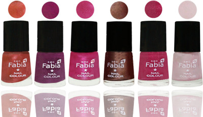 FABIA 6pcs (6ml each) Glossy Shine Nail Polish Premium Collection for Wedding, Party, Collage Girls 220 Dark Peach-Shock Pink-Pink-Light Coffee-Magenta-Lychee(Pack of 6)
FABIA 6pcs (6ml each) Glossy Shine Nail Polish Premium Collection for Wedding, Party, Collage Girls 220 Dark Peach-Shock Pink-Pink-Light Coffee-Magenta-Lychee(Pack of 6)