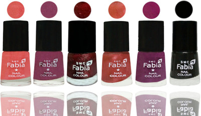 FABIA 6pcs (6ml each) Glossy Shine Nail Polish Premium Collection for Wedding, Party, Collage Girls 101 Light Peach-Dark Cherry Blossom-Brick Red-Dark Peach-Shock Pink-Black(Pack of 6)
FABIA 6pcs (6ml each) Glossy Shine Nail Polish Premium Collection for Wedding, Party, Collage Girls 101 Light Peach-Dark Cherry Blossom-Brick Red-Dark Peach-Shock Pink-Black(Pack of 6)