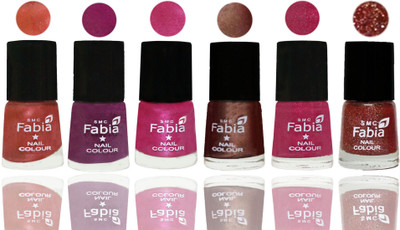 FABIA 6pcs (6ml each) Glossy Shine Nail Polish Premium Collection for Wedding, Party, Collage Girls 241 Dark Peach-Shock Pink-Pink-Light Coffee-Magenta-Jerry Wine(Pack of 6)
FABIA 6pcs (6ml each) Glossy Shine Nail Polish Premium Collection for Wedding, Party, Collage Girls 241 Dark Peach-Shock Pink-Pink-Light Coffee-Magenta-Jerry Wine(Pack of 6)