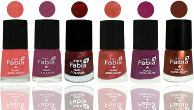 FABIA 6pcs (6ml each) Glossy Shine Nail Polish Premium Collection for Wedding, Party, Collage Girls 97 Light Peach-Dark Cherry Blossom-Brick Red-Dark Peach-Shock Pink-Light Jerry Coffee(Pack of 6)
FABIA 6pcs (6ml each) Glossy Shine Nail Polish Premium Collection for Wedding, Party, Collage Girls 97 Light Peach-Dark Cherry Blossom-Brick Red-Dark Peach-Shock Pink-Light Jerry Coffee(Pack of 6)