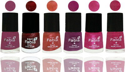 FABIA 6pcs (6ml each) Glossy Shine Nail Polish Premium Collection for Wedding, Party, Collage Girls 105 Dark Cherry Blossom-Brick Red-Dark Peach-Shock Pink-Pink-Magenta(Pack of 6)
FABIA 6pcs (6ml each) Glossy Shine Nail Polish Premium Collection for Wedding, Party, Collage Girls 105 Dark Cherry Blossom-Brick Red-Dark Peach-Shock Pink-Pink-Magenta(Pack of 6)
