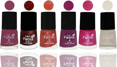 FABIA 6pcs (6ml each) Glossy Shine Nail Polish Premium Collection for Wedding, Party, Collage Girls 124 Dark Cherry Blossom-Brick Red-Dark Peach-Shock Pink-Pink-Light Cream(Pack of 6)
FABIA 6pcs (6ml each) Glossy Shine Nail Polish Premium Collection for Wedding, Party, Collage Girls 124 Dark Cherry Blossom-Brick Red-Dark Peach-Shock Pink-Pink-Light Cream(Pack of 6)