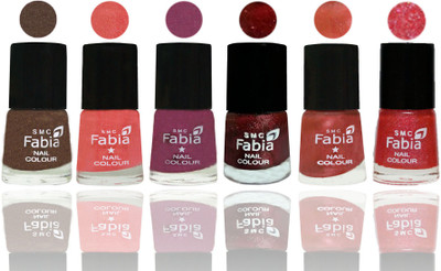 FABIA 6pcs (6ml each) Glossy Shine Nail Polish Premium Collection for Wedding, Party, Collage Girls 44 Everglade-Light Peach-Dark Cherry Blossom-Brick Red-Dark Peach-Jerry Pink(Pack of 6)
FABIA 6pcs (6ml each) Glossy Shine Nail Polish Premium Collection for Wedding, Party, Collage Girls 44 Everglade-Light Peach-Dark Cherry Blossom-Brick Red-Dark Peach-Jerry Pink(Pack of 6)