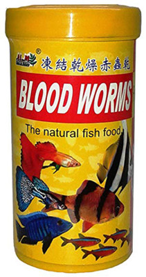 amory AMORY - Blood Worms The Natural Fish Food Shrimp 100 g Dry Fish Food