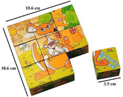 FK RETAIL Wooden and Painting 9 Pieces Colorful Wooden Blocks Picture Puzzle For Toddlers And Small Children (Animal Theme) Multicolor(9 Pieces)
FK RETAIL Wooden and Painting 9 Pieces Colorful Wooden Blocks Picture Puzzle For Toddlers And Small Children (Animal Theme) Multicolor(9 Pieces)