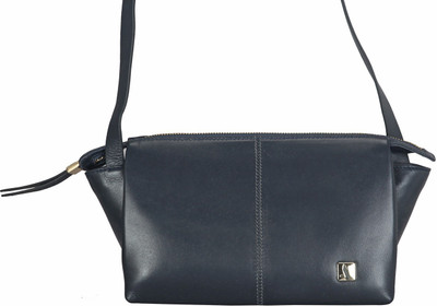 ADAMIS Women Casual Blue Genuine Leather Sling Bag