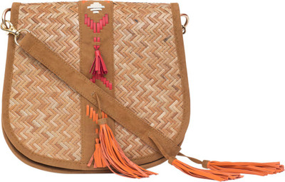 Chumbak Women Casual Brown PU Sling Bag