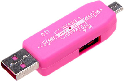 Teratech OTG/USB 2.0 HUB OTG Smart Connector Kit/Connector Kit/Micro USB OTG For Your Smart Phone/pad Support SD/T-FLASH Series TF SD Card Reader USB Adapter(Pink)
Teratech OTG/USB 2.0 HUB OTG Smart Connector Kit/Connector Kit/Micro USB OTG For Your Smart Phone/pad Support SD/T-FLASH Series TF SD Card Reader USB Adapter(Pink)