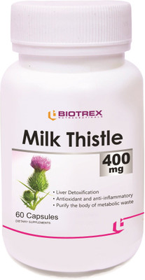 Biotrex Nutraceuticals Milk Thistle Supplement - 400mg (60 Capsules)(400 mg)