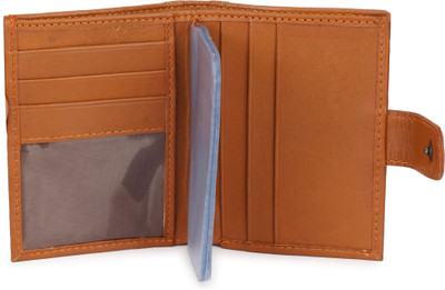U Carry Me Men Casual Tan Genuine Leather Card Holder(5 Card Slots), Brown1